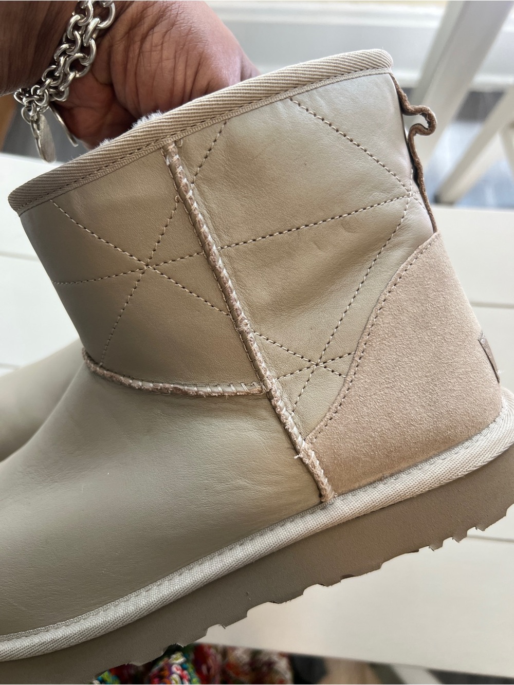 New UGG! Women's Short Winter Boots - Cream Faux-Shearling Lined READY FOR FALL. - Picture 11 of 11